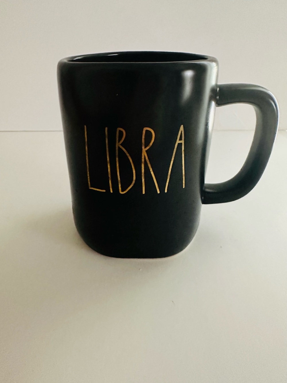 Rae Dunn Libra Constellation Black Ceramic Mug